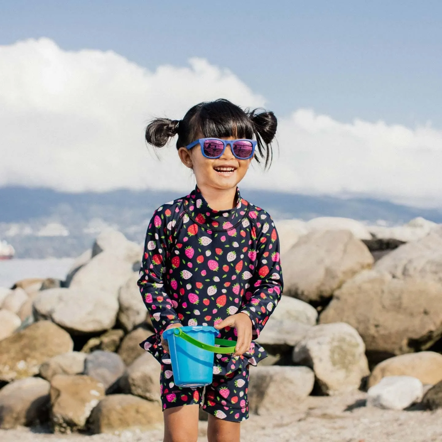 JAN & JUL Long Sleeve 2-pc UV Swim-Suit Set with Shorts (Baby, Toddler, Kids)