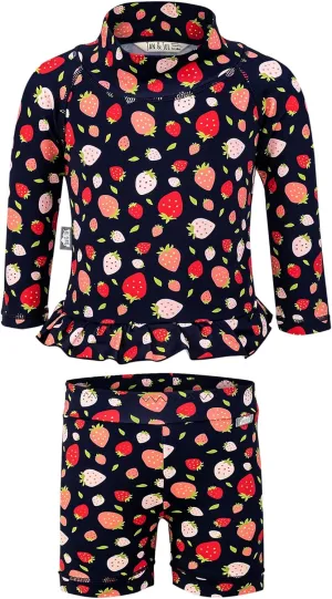 JAN & JUL Long Sleeve 2-pc UV Swim-Suit Set with Shorts (Baby, Toddler, Kids)