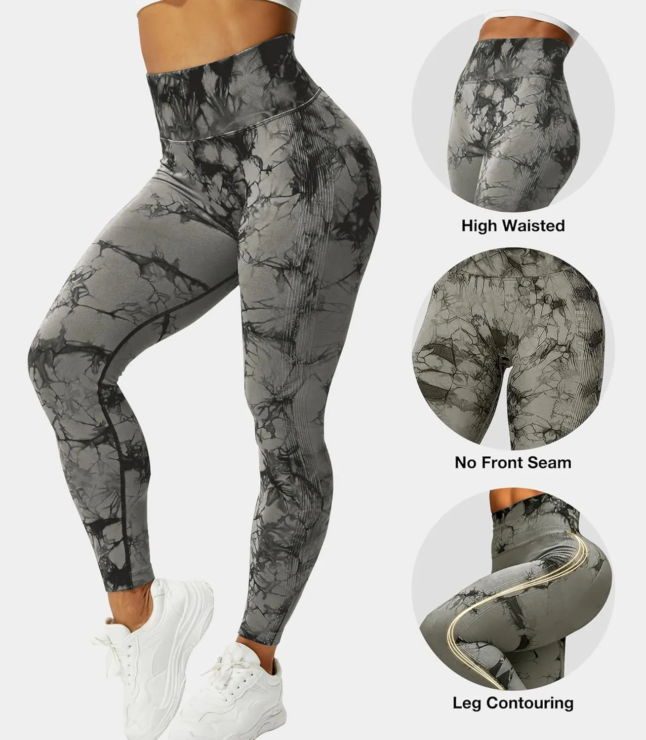 JGS1996 Hidden Scrunch Butt Lifting Leggings for Women Tummy Control High Waisted Workout Gym Seamless Impact Yoga Pants