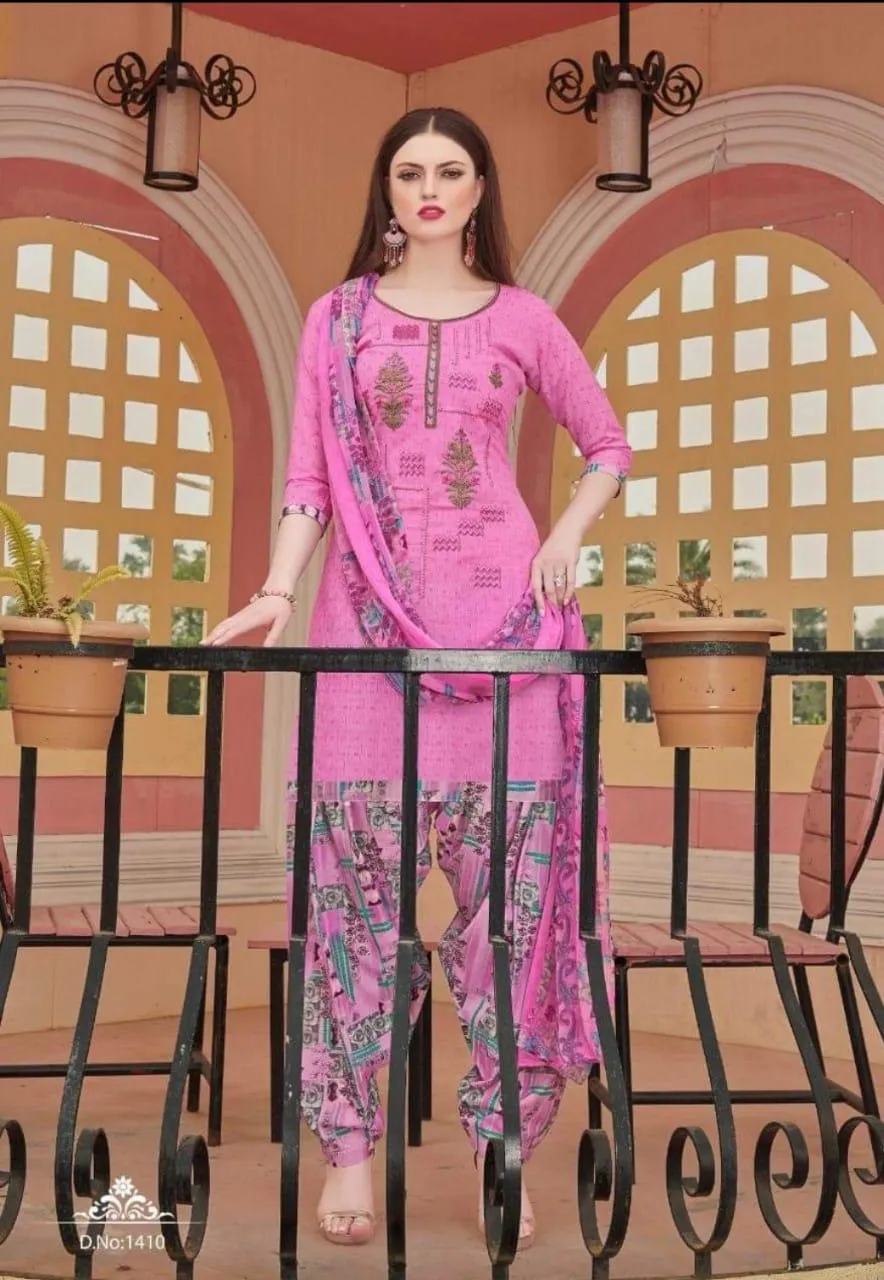 Kay Vee Suits Patiyala Junction Cotton Stylish Punjabi Suit Collection