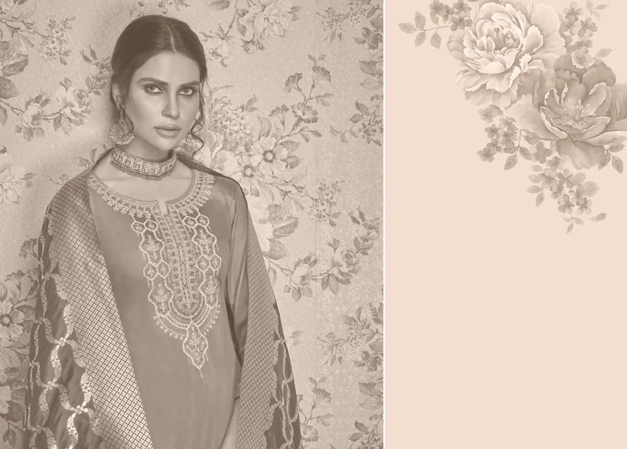 Kessi Fabrics Virasat Vol 6 Jam Silk Khatli Work Georgeous Stylish Salwar Suits