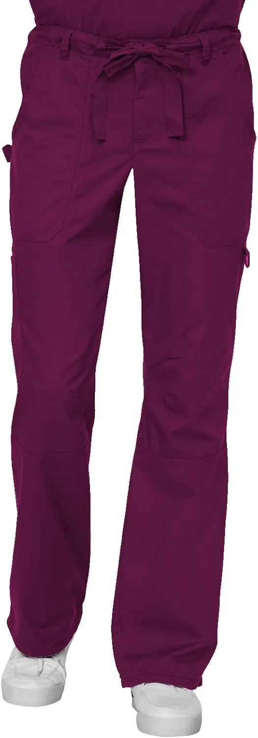 KOI James Elastic Men's Scrub Pants with Zip Fly and Drawstring Waist