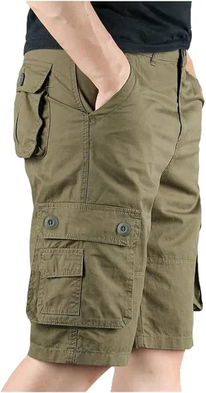 LCMTWX Khaki Shorts Leisure Overalls Summer Men's and Color Pants with Multi-Pocket Men's Pants Big and Tall Cargo Shorts