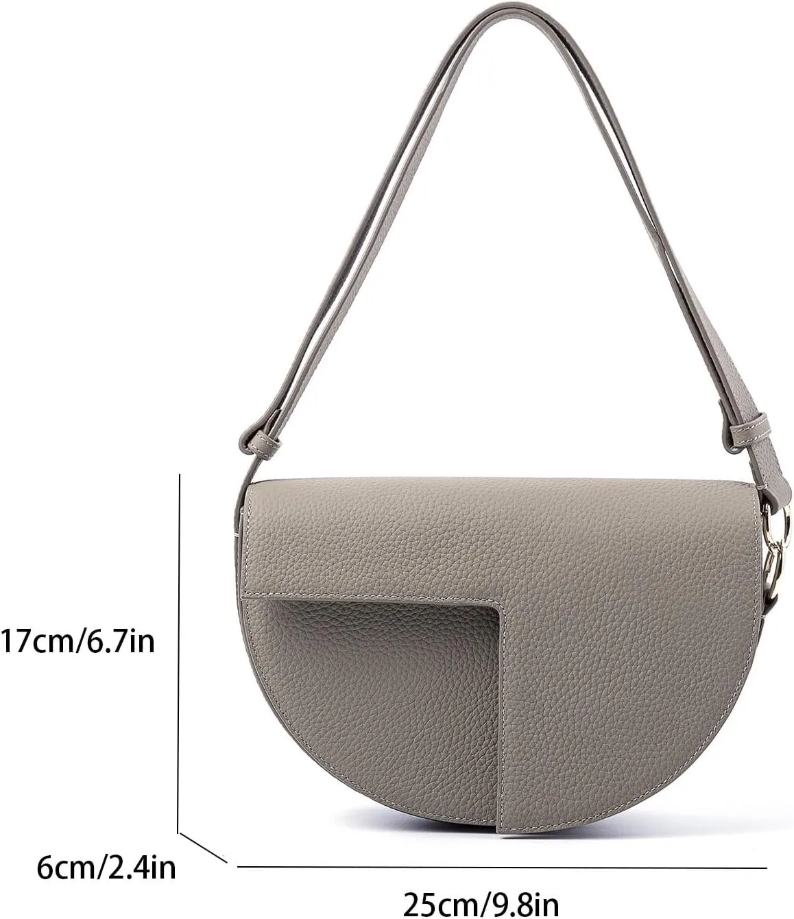 Leather Shoulder Bags, lightweight Saddle Bag Purses