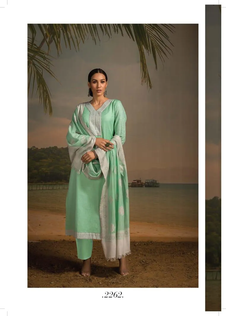 LEHERSALWAR KAMEEZNAARITI PRESENT  SOFT COTTON JACQUARD STYLISH LOOK SALWAR KAMEEZ IN SURAT TEXTILE MARKET