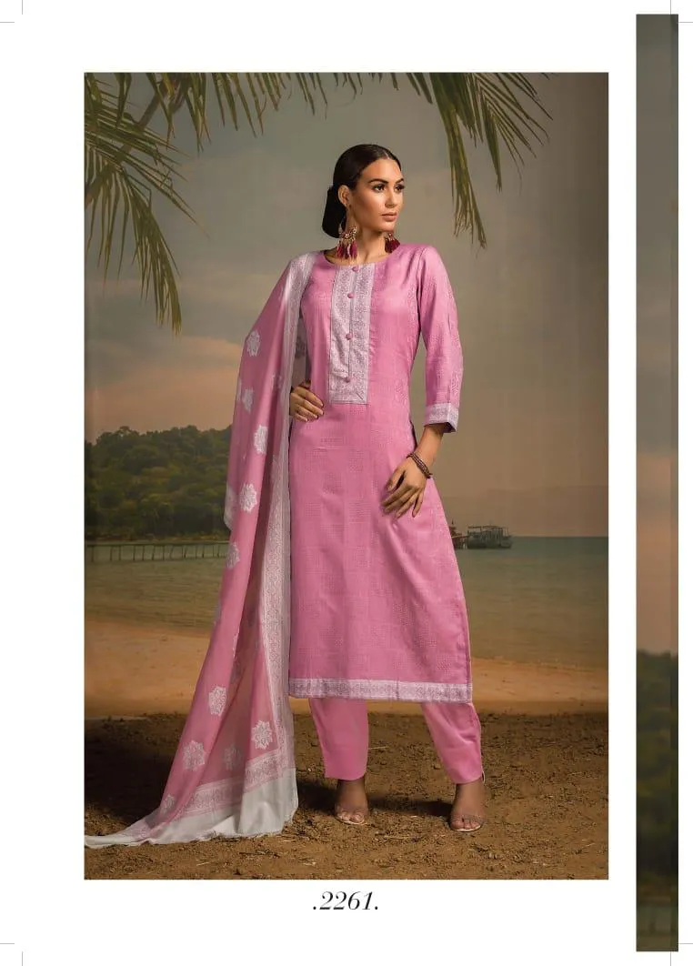 LEHERSALWAR KAMEEZNAARITI PRESENT  SOFT COTTON JACQUARD STYLISH LOOK SALWAR KAMEEZ IN SURAT TEXTILE MARKET