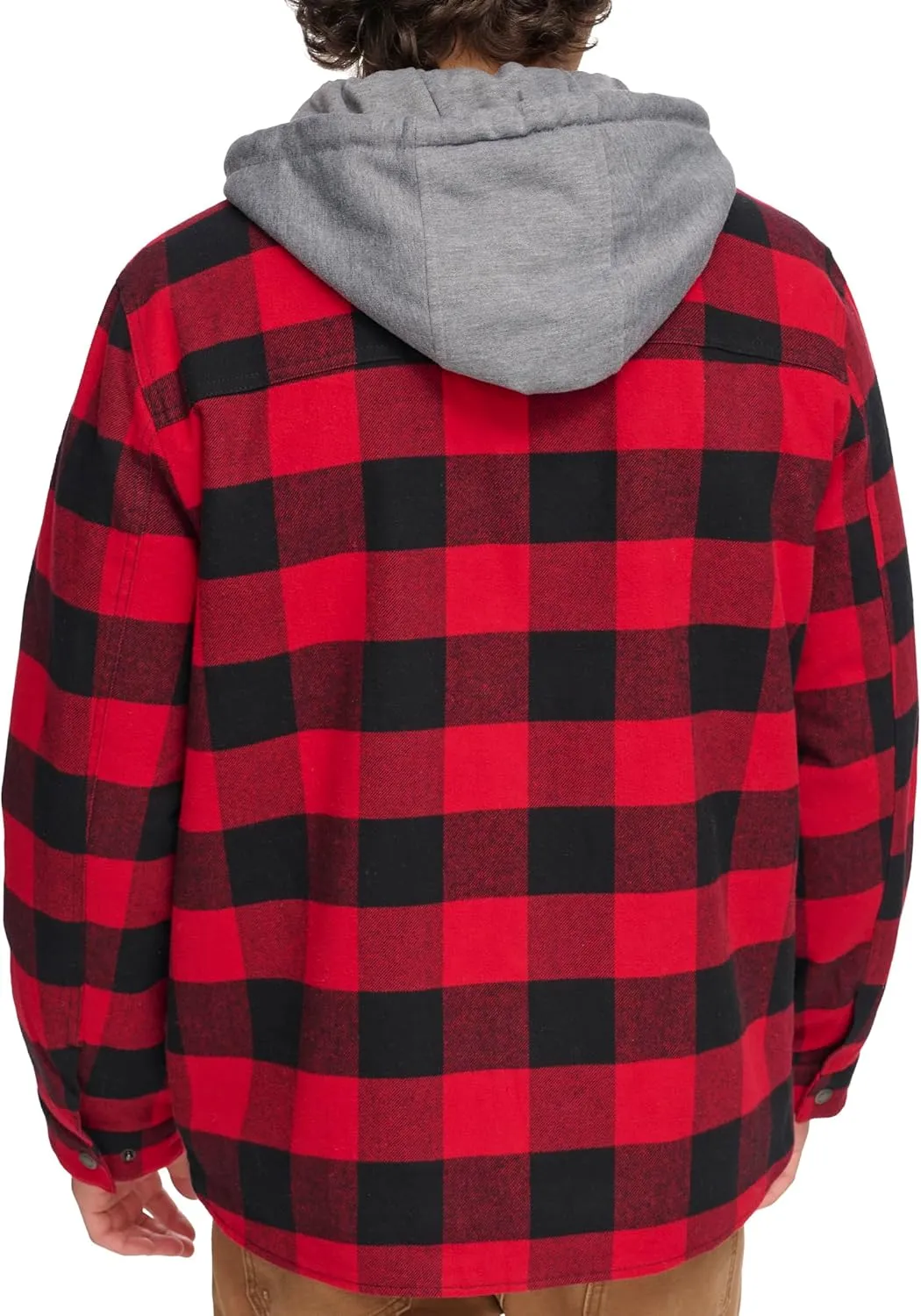Levi's Men's Plaid Sherpa Lined Hooded Shirt Jacket (Regular & Big & Tall Sizes)