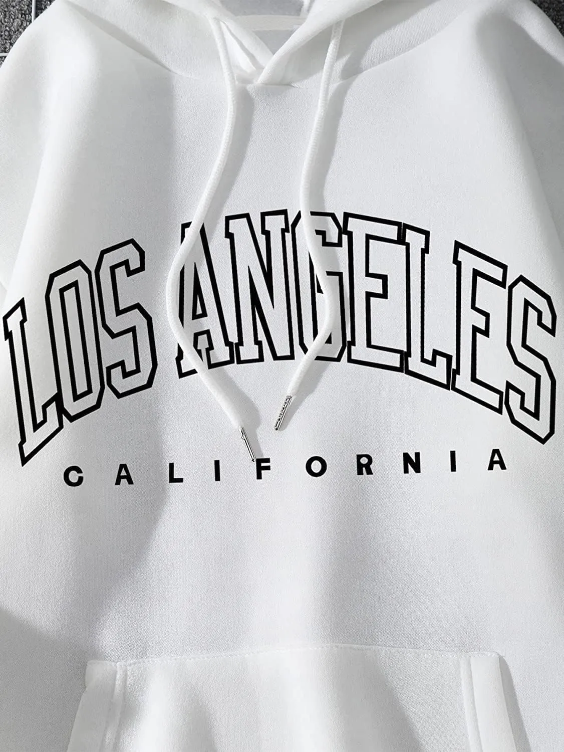 Los Angeles Hoodie California Sweatshirt Aesthetic Clothes Girls Long Sleeve Pullover Oversized Hoodie for Women