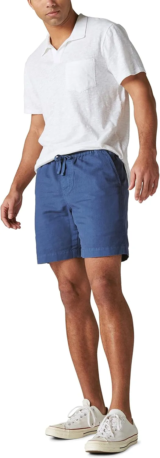 Lucky Brand Men's 7" Pull Up Linen Short
