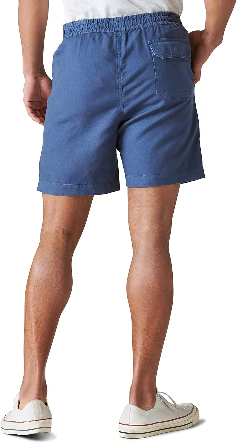 Lucky Brand Men's 7" Pull Up Linen Short