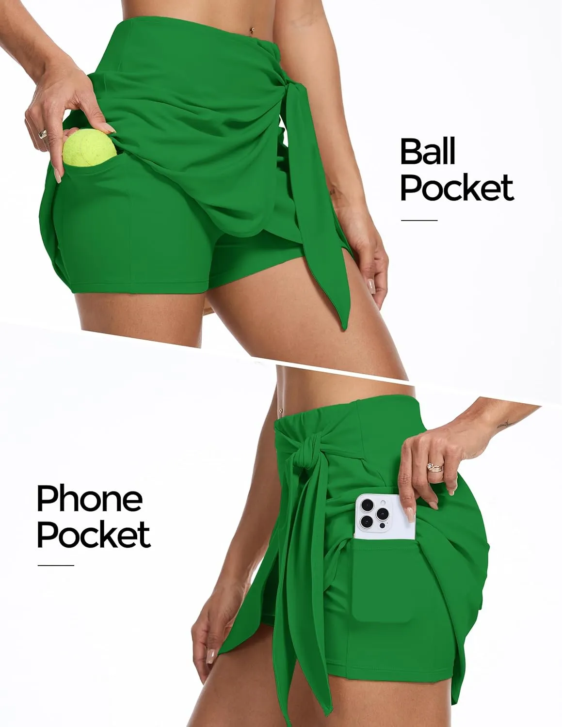 M MOTEEPI Skorts for Women Dressy Casual Tennis Golf Skirts with Pockets Shorts Tummy Control Atheltic Pickleball Skort