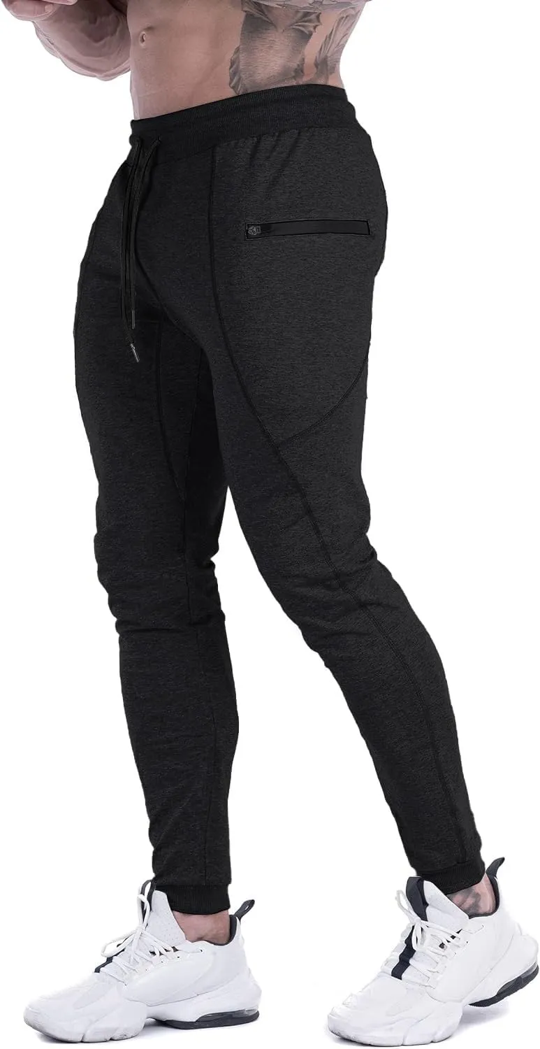 MAIKANONG Mens Slim Joggers Tapered Sweatpants Gym Workout Pants for Running Athletic Casual