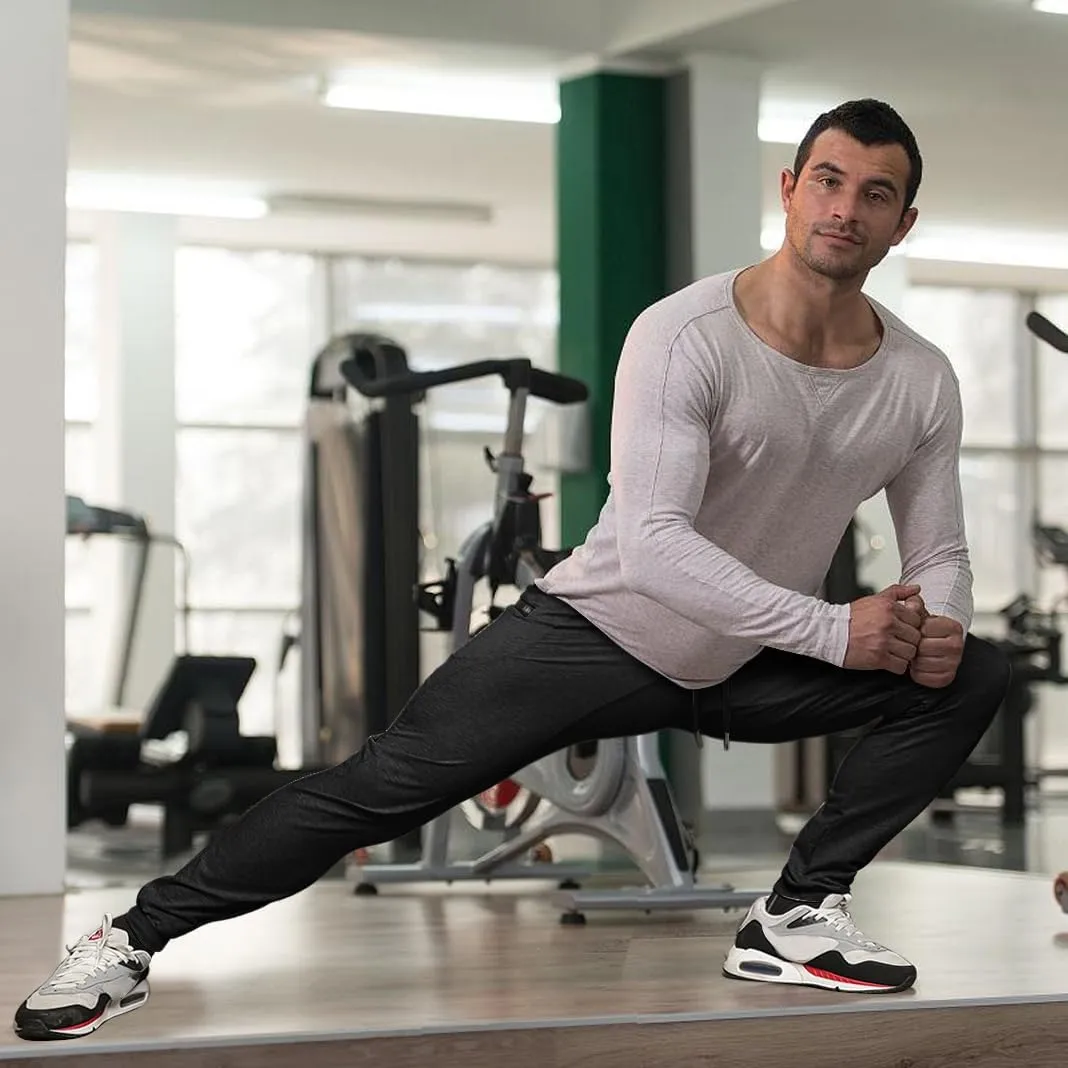 MAIKANONG Mens Slim Joggers Tapered Sweatpants Gym Workout Pants for Running Athletic Casual