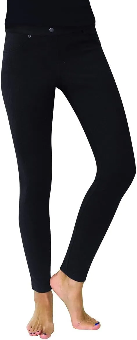 MeMoi Lisse Chino Cotton Blend Leggings