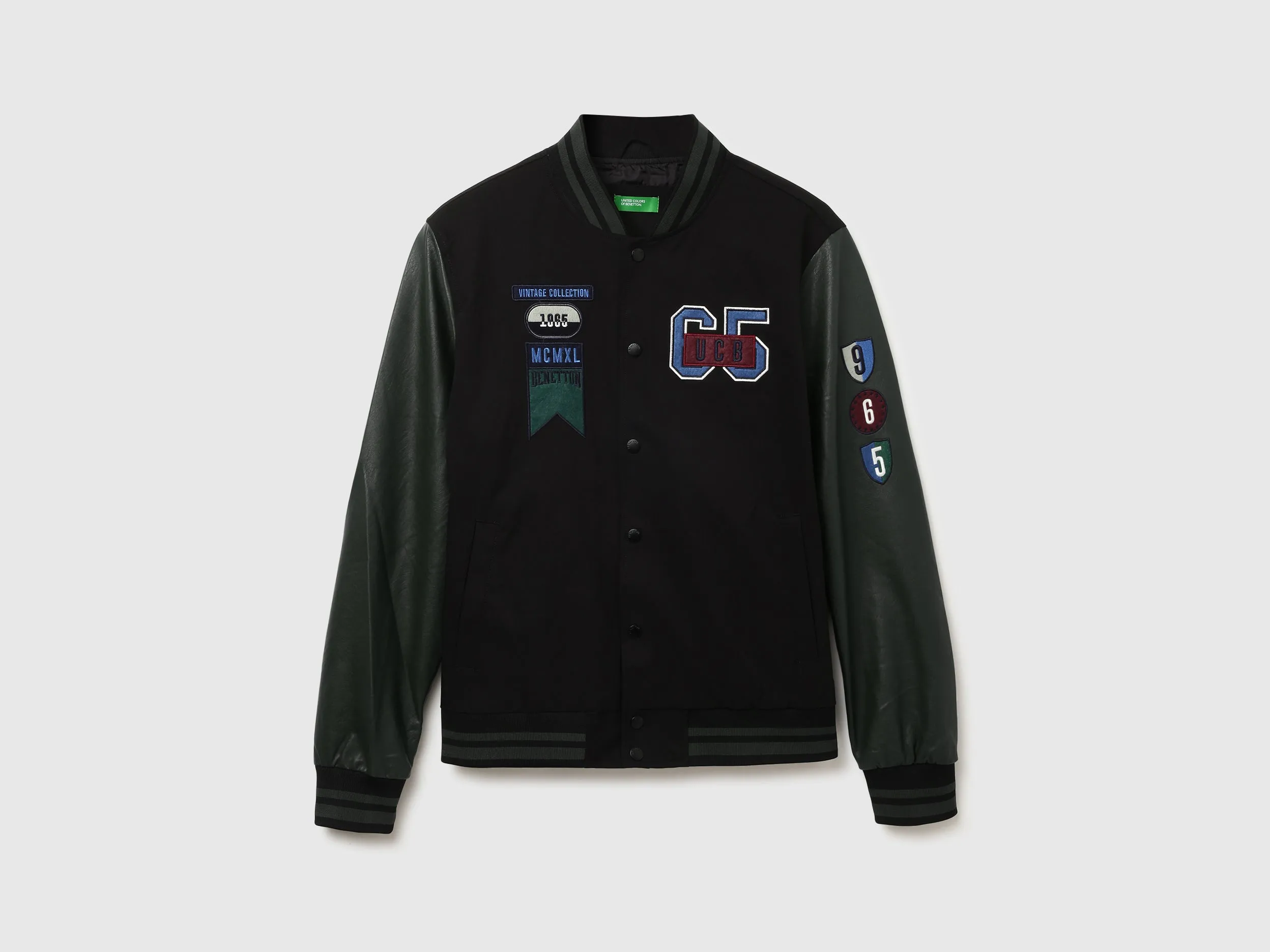 Men Embroidery Stand-up Collar Jacket