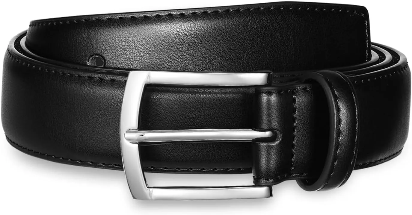 Men's Belt Genuine Leather Belt for Men Dress Casual Golf Jeans Pants 1 3/8"