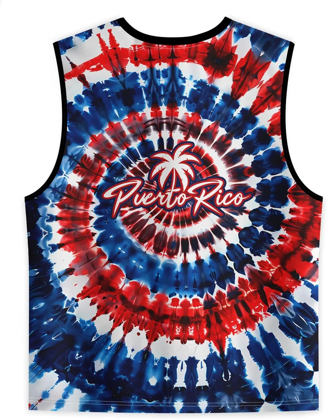 Men's Puerto Rican Flag Tank Top Casual 3D Frog Graphic Print Shirt Quick Dry Sleeveless Sports Vest