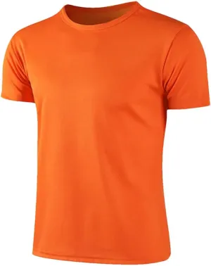 Mens Short Sleeve Top Oversized Solid T-Shirt Casual Soild Shirt Quick Drying Gym