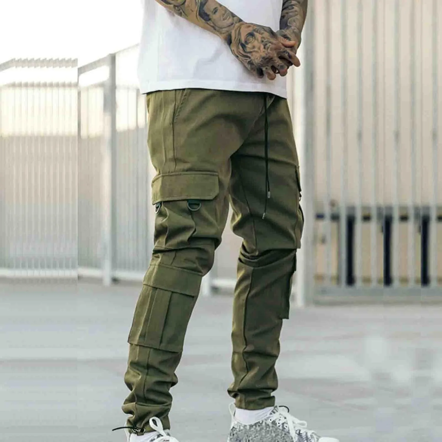 Mens Workout Cargo Sweatpants Pants Thermal Hiking Pants Men's Cargo Pants Lightweight Mens Work Pants Hiking Ripstop