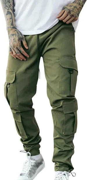 Mens Workout Cargo Sweatpants Pants Thermal Hiking Pants Men's Cargo Pants Lightweight Mens Work Pants Hiking Ripstop