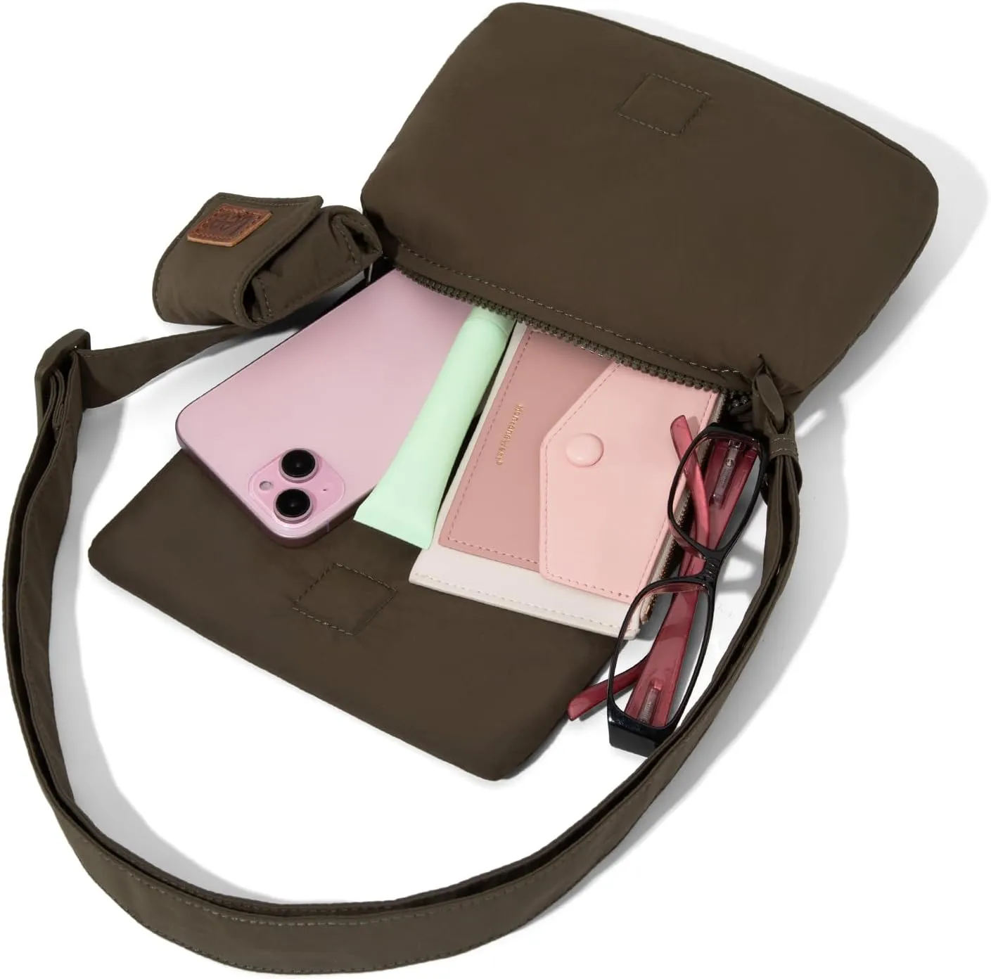 Montana West x Lee Small Crossbody Bags for Women Lightweight Mini Shoulder Bag with Earphone Pouch