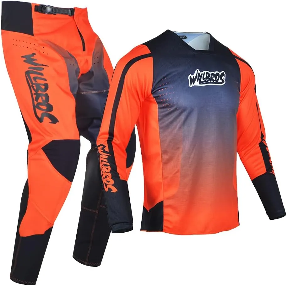 Motocross Jersey Pants Combo Mens MX Gear Set Dirt Bike Offroad Riding Racewear Adult Racing