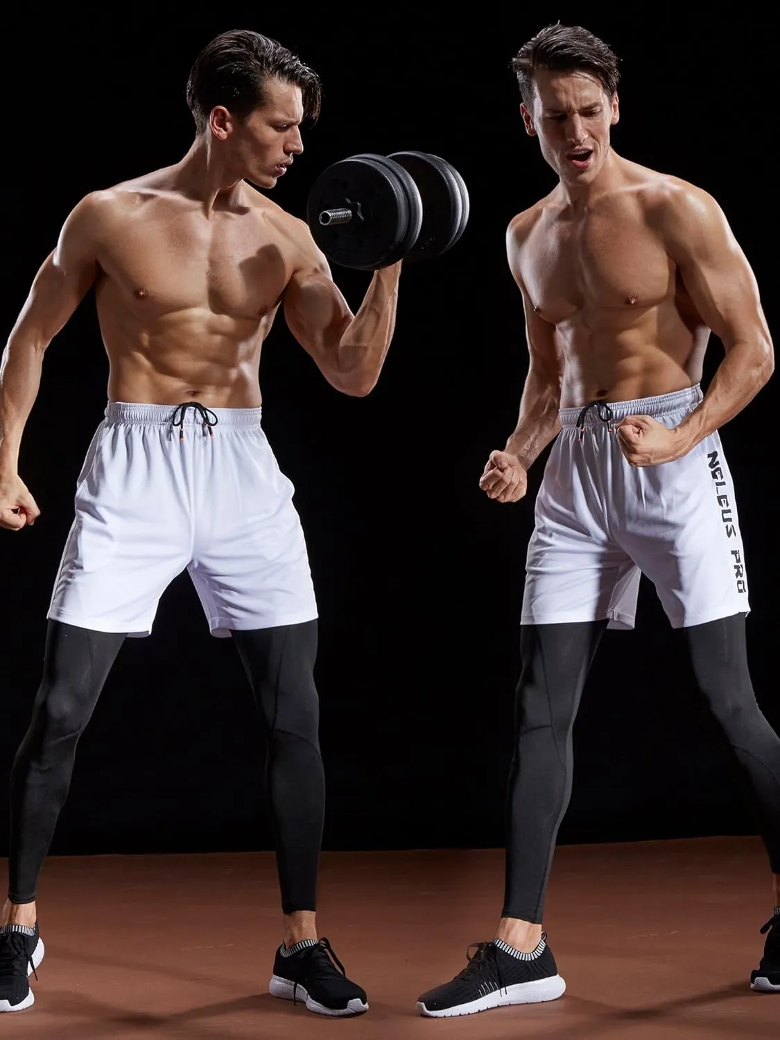 NELEUS Men's Lightweight Workout Athletic Shorts with Pockets