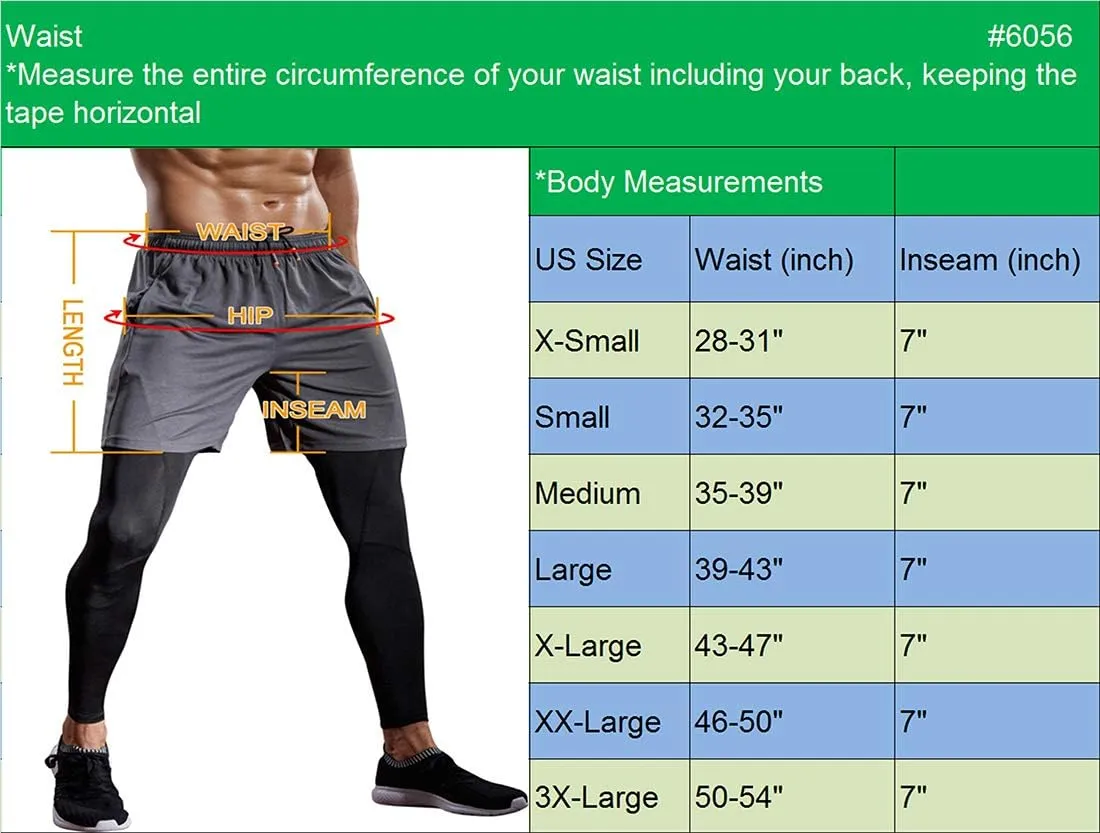 NELEUS Men's Lightweight Workout Athletic Shorts with Pockets