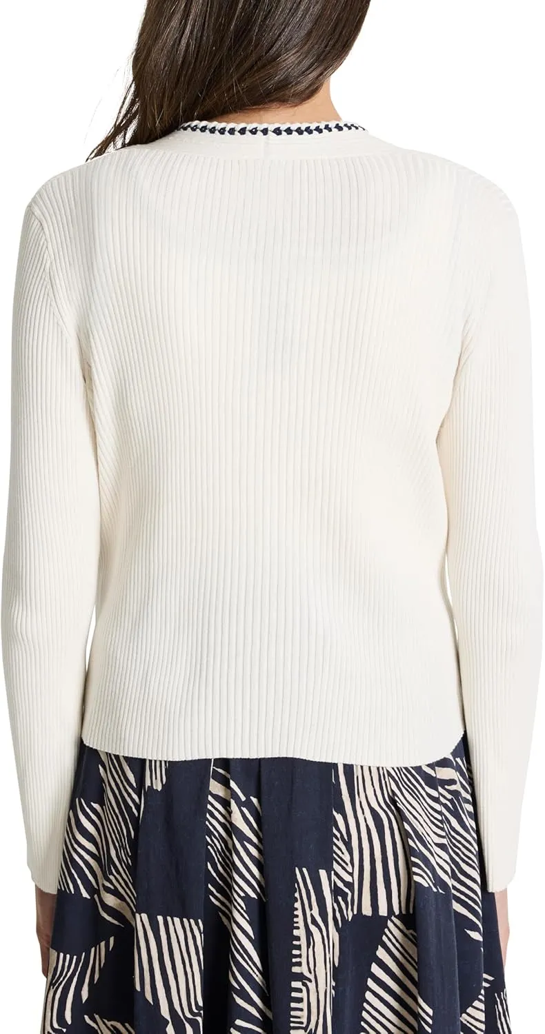 NIC ZOE Women's Trimmed Rib Cardigan