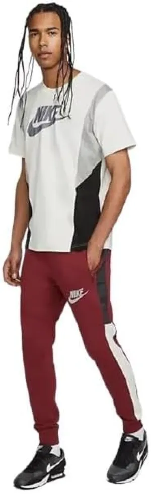 Nike Sportswear Men's Fleece Pants (X-Large, Team Red/Dark Smoke Grey)