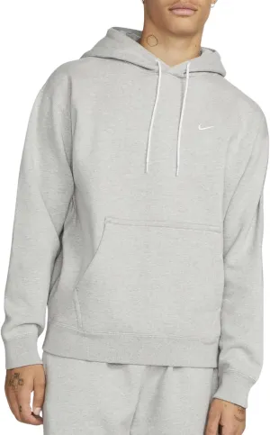 Nike Sportswear Solo Swoosh Men's Fleece Pullover Hoodie, Dark Grey/White, S Regular US