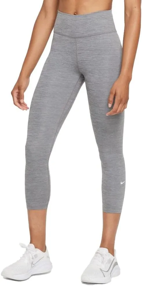 Nike Women's All-in Crop Leggings (as1, Alpha, l, Regular, Regular, Iron Grey/Heather/White)