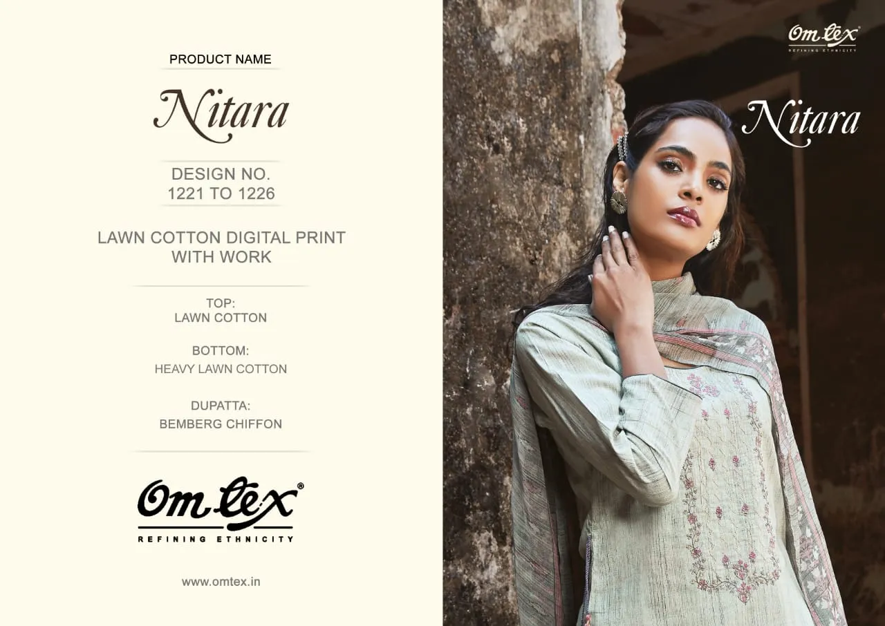 Omtex Nitara Cotton Designer Stylish Suits Collection
