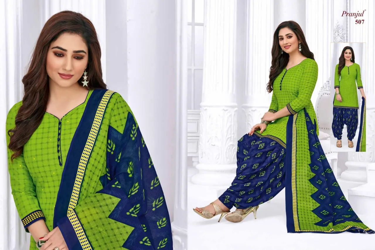PRANJUL PRIYANKA VOL 5 PATIYALA COLLECTION BEAUTIFUL FANCY STYLISH COLORFUL SALWAR KAMEEZ