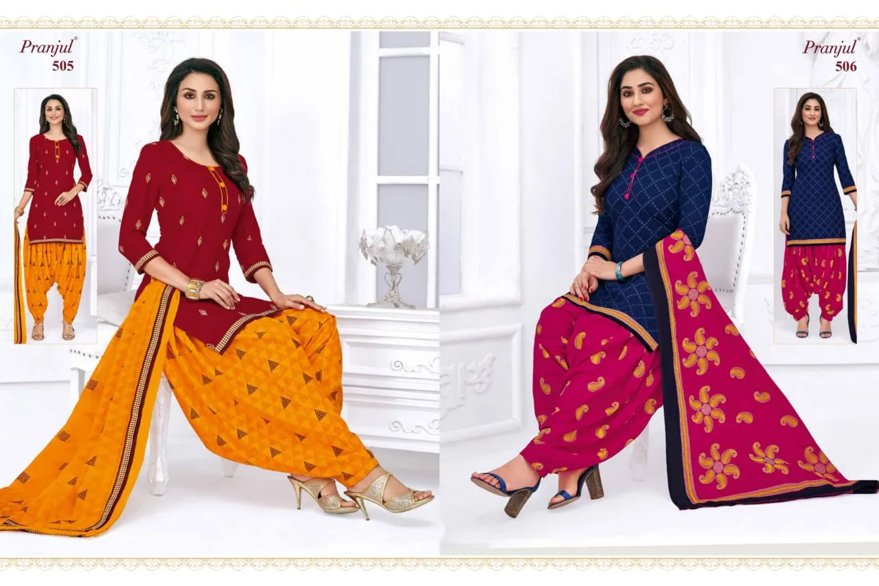 PRANJUL PRIYANKA VOL 5 PATIYALA COLLECTION BEAUTIFUL FANCY STYLISH COLORFUL SALWAR KAMEEZ
