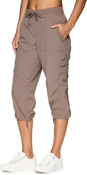 RBX Active Capri Pants for Women Joggers Stretch Lightweight Womens Casual Pant Capri with Drawstring