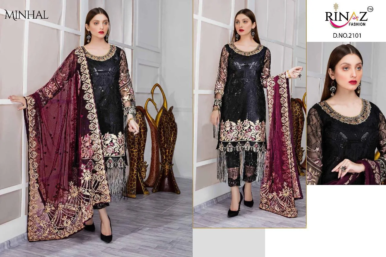 Rinaz Hit Design Georgette Designer Stylish Pakistani Singles Collection