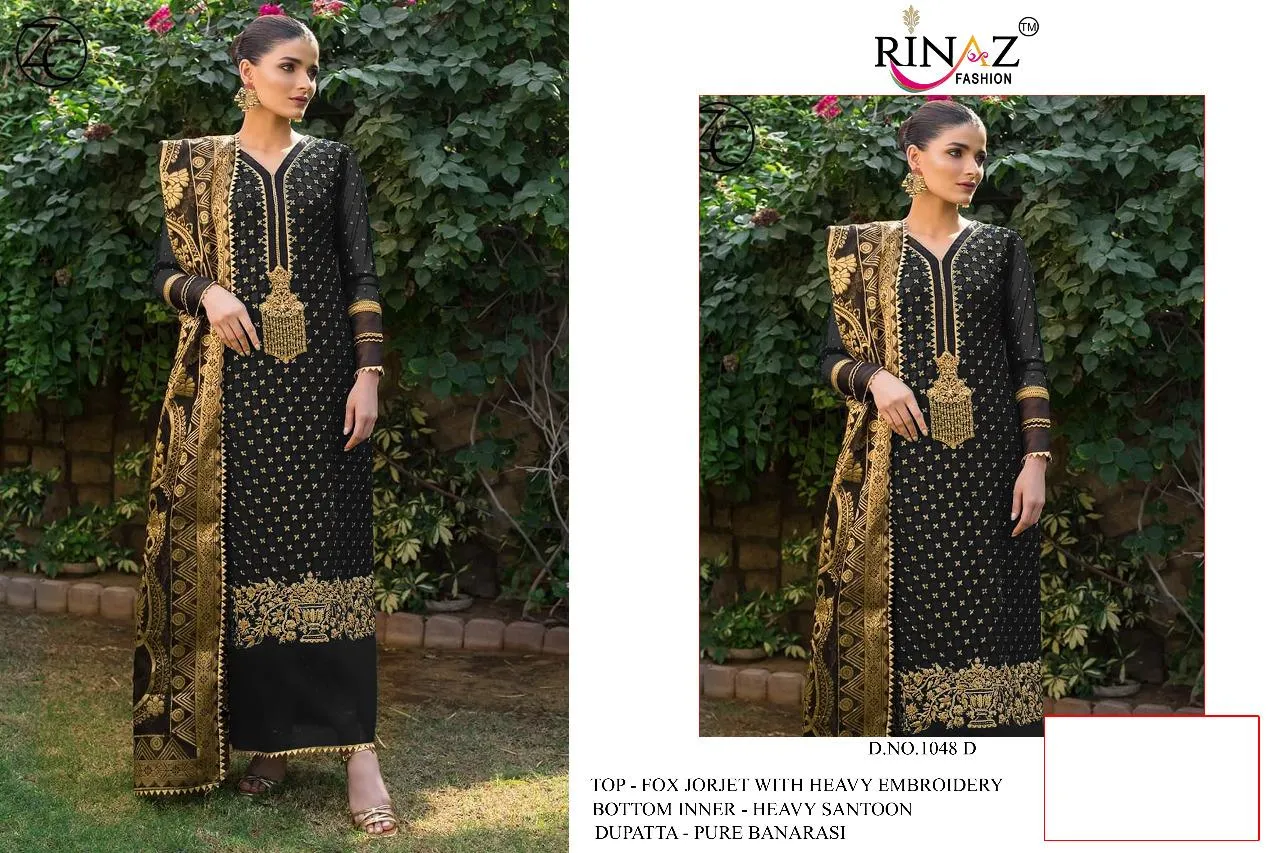 Rinaz Hit Design Georgette Designer Stylish Pakistani Singles Collection