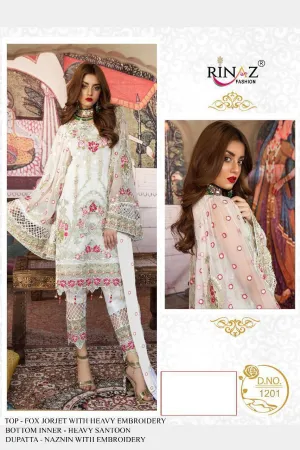 Rinaz Hit Design Georgette Designer Stylish Pakistani Singles Collection