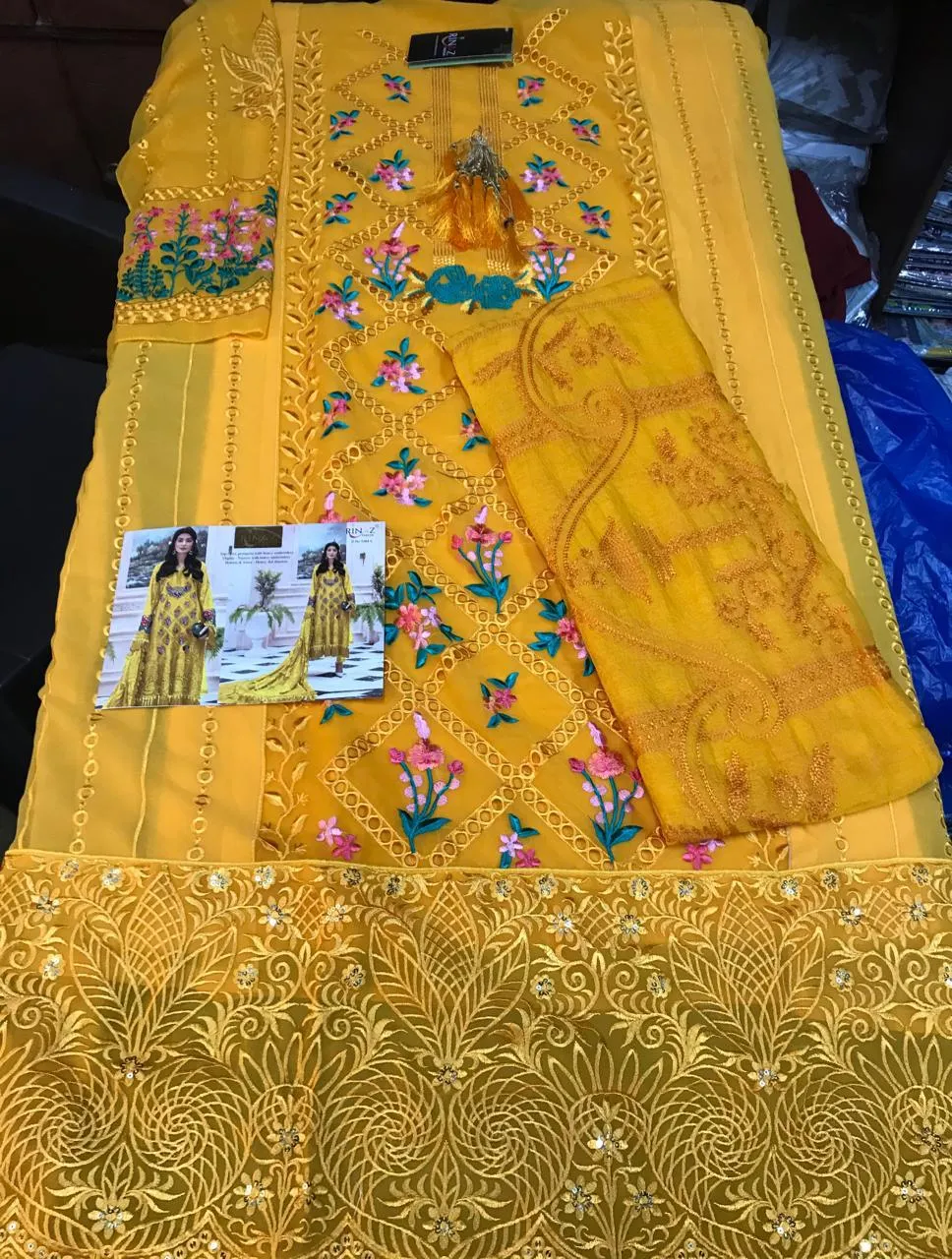 Rinaz Hit Design Georgette Designer Stylish Pakistani Singles Collection