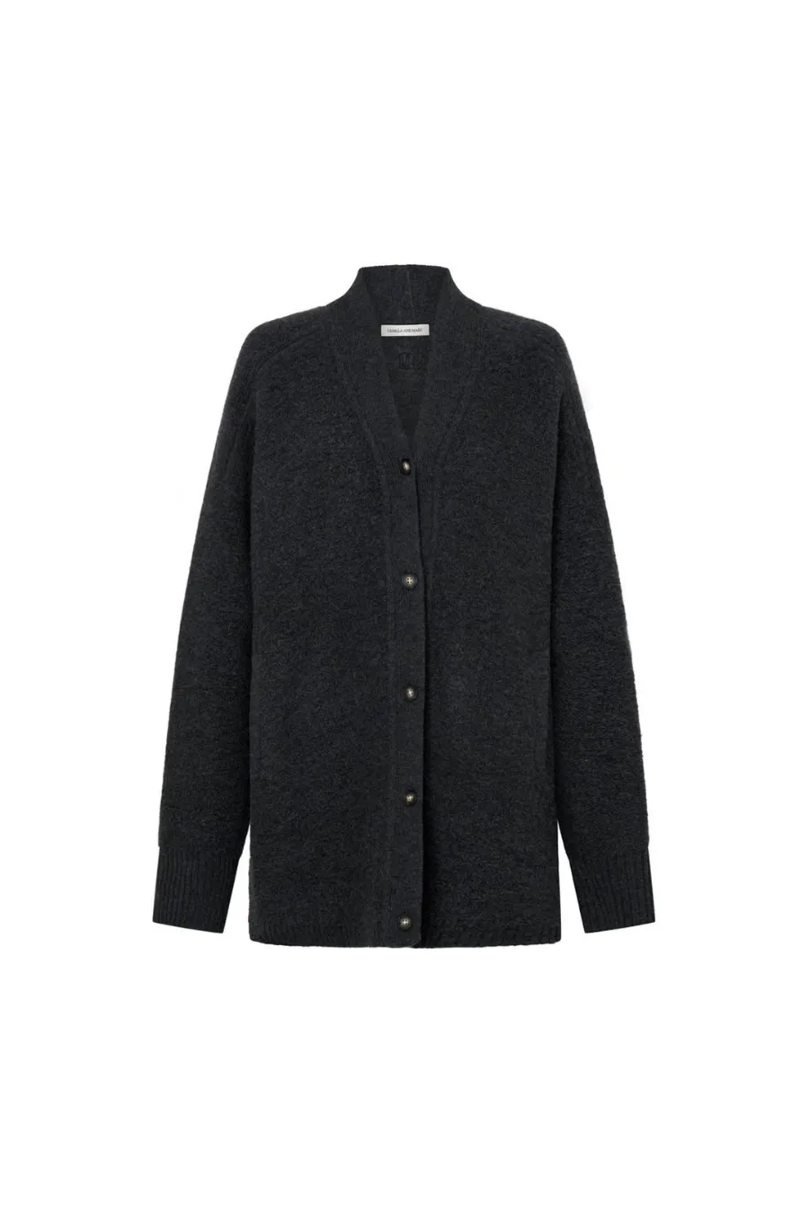 Rohan Boiled Merino Knit Cardigan Charcoal Melange