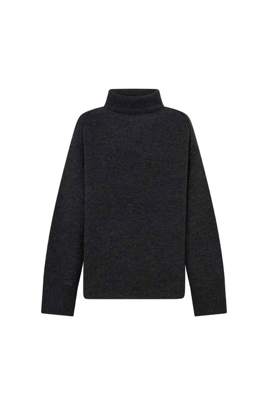 Rohan Knit Funnel Neck Sweater Charcoal Melange