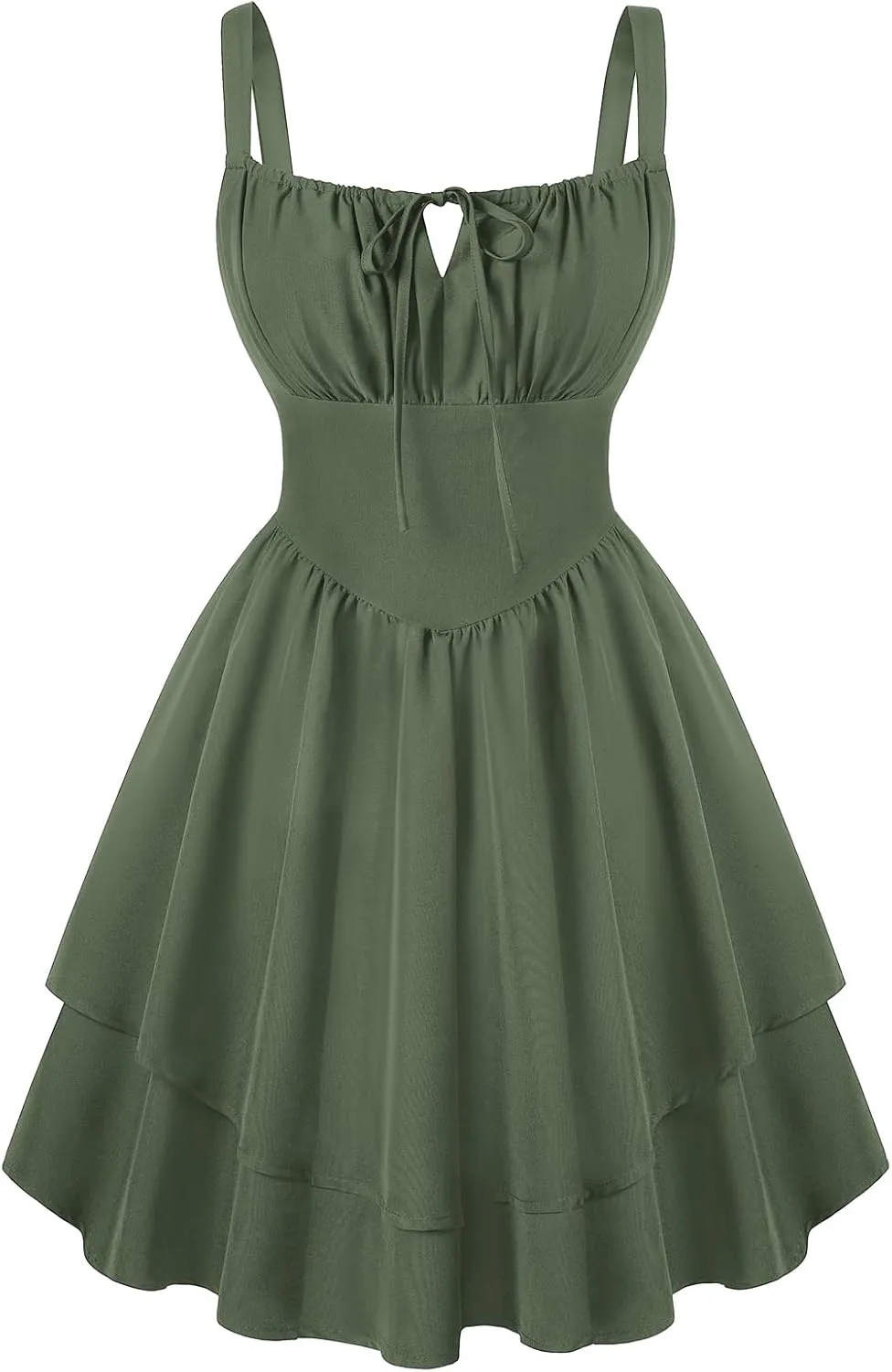 Scarlet Darkness Mini Corset Dress for Women Teens Ruffle Sundress Homecoming Dresses