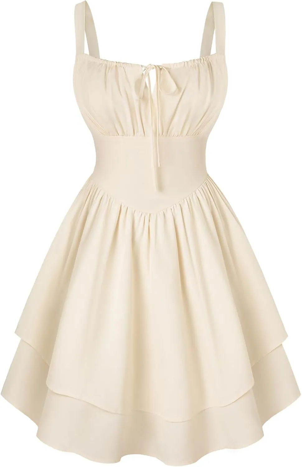 Scarlet Darkness Mini Corset Dress for Women Teens Ruffle Sundress Homecoming Dresses