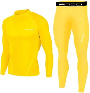 Sports Running Set for Men,Compression Shirt   Pants Skin-Tight Long Sleeves Quick Dry Fitness Tracksuit Gym