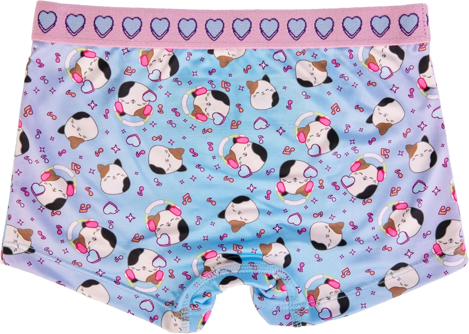 Squishmallows Girls' Underwear Panties and Shorts with Cam The Calico, Lola & More in Sizes 4, 6, 8 & 10