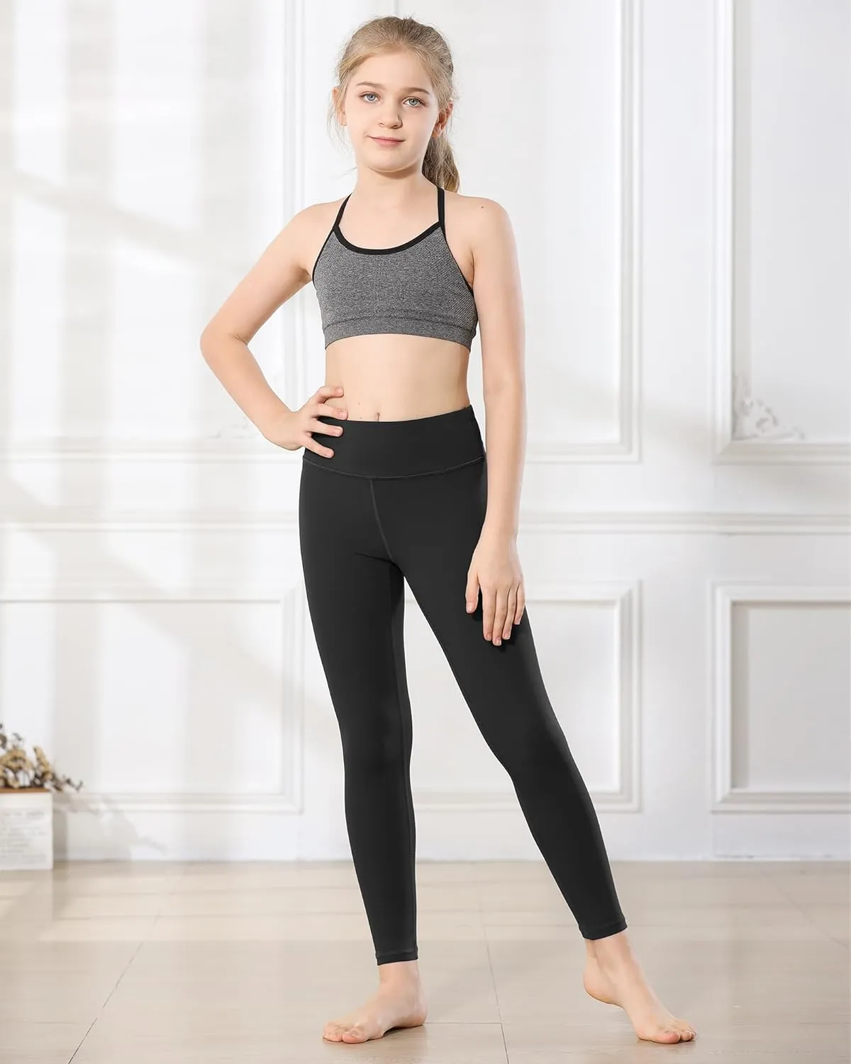 Stelle Girls Leggings Yoga Pants Youth Athletic Dance Running Active Tights Pack