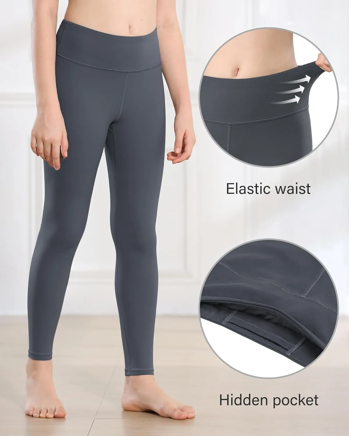 Stelle Girls Leggings Yoga Pants Youth Athletic Dance Running Active Tights Pack