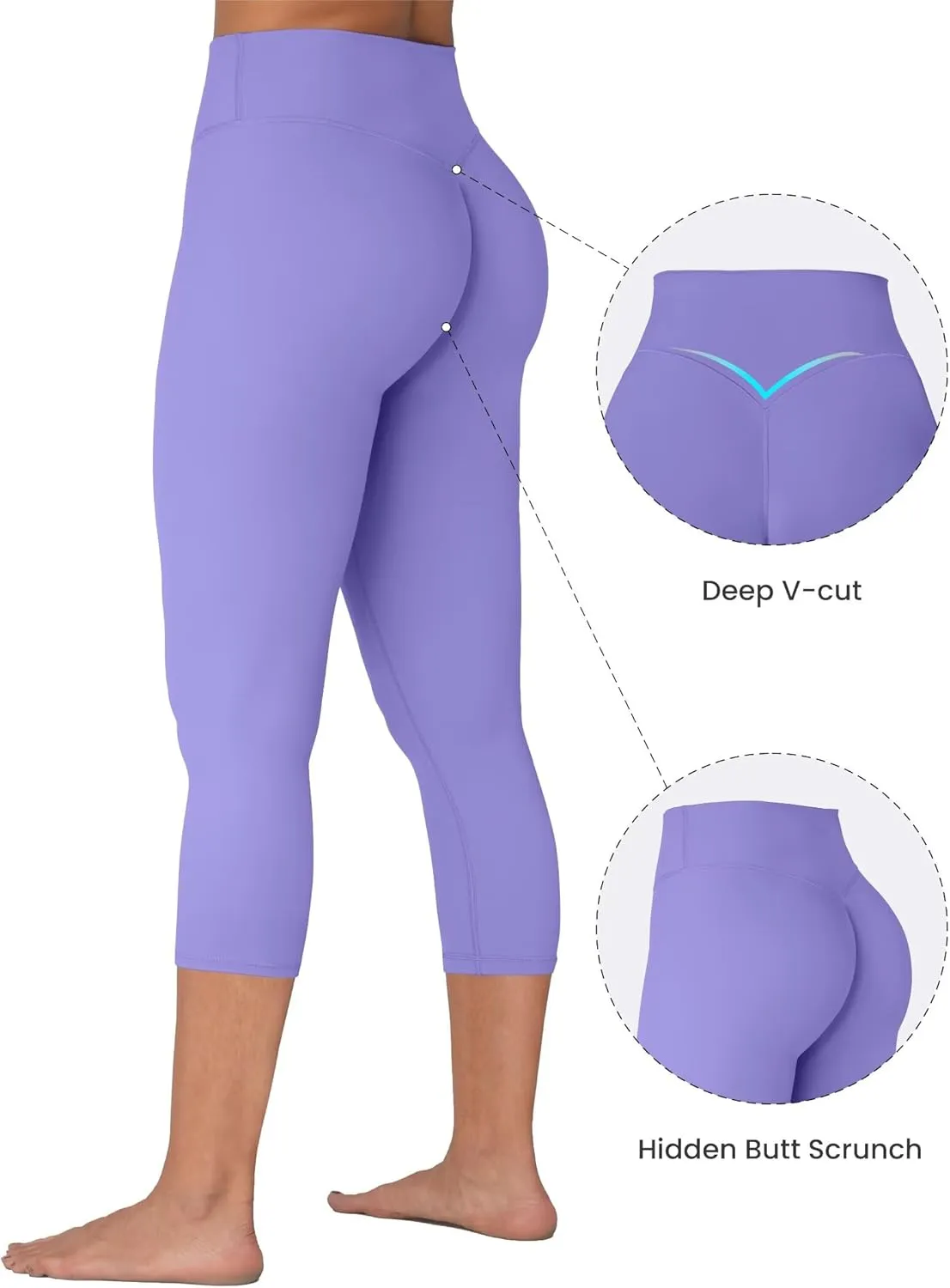 Sunzel Sunzfly Invisible Butt Scrunch Workout Leggings for Women, Butt Lifting High Waisted Gym Yoga Pants with Tummy Control