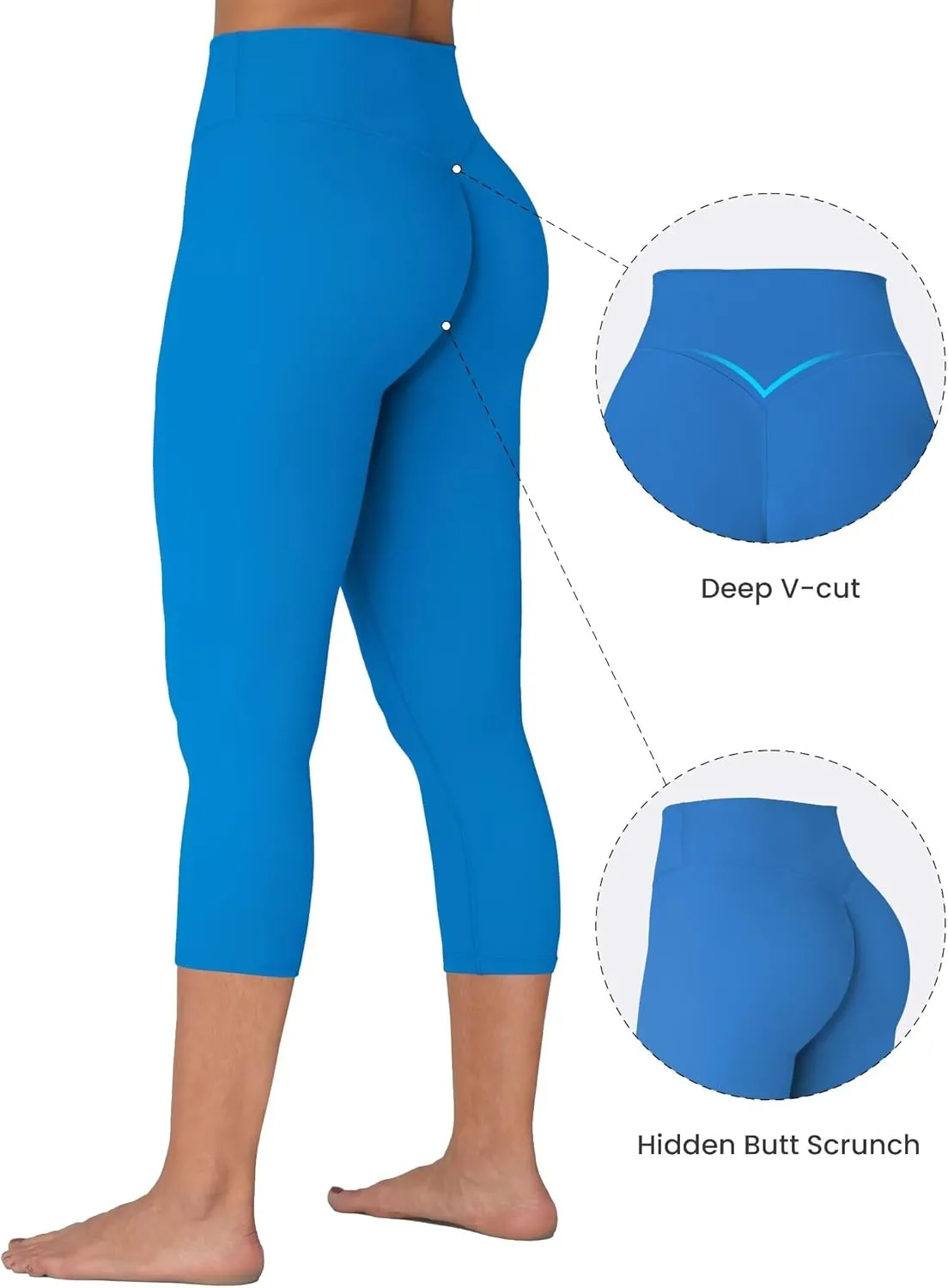 Sunzel Sunzfly Invisible Butt Scrunch Workout Leggings for Women, Butt Lifting High Waisted Gym Yoga Pants with Tummy Control